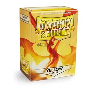 100 Dragon Shield Sleeves - Matte Yellow
