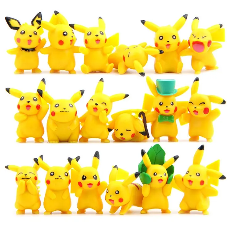 18 Stk. Pikachu Figuren (ca. 4cm)