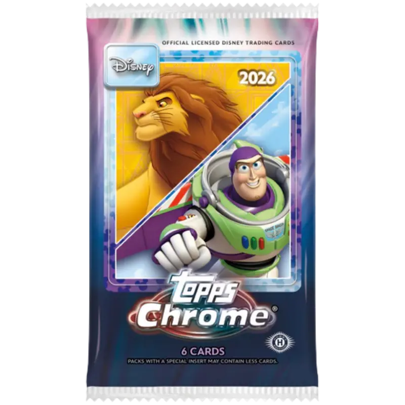 2026 Topps Chrome Disney - Hobby Box - EINZELPACK