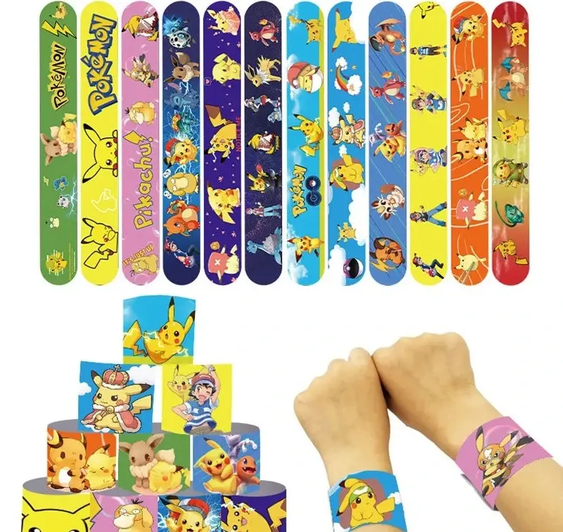 3, 6 oder 12 Stk. Pokemon Armbänder für Kinder