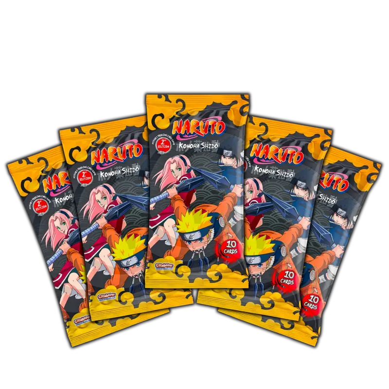 5x Naruto Mythos - Konoha Shido - 2nd Edition Booster Bundle