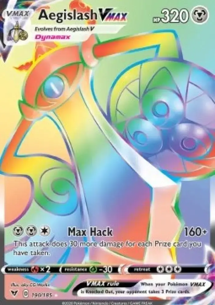 Aegislash VMAX - Vivid Voltage (Secret Rare) [VIV-190]