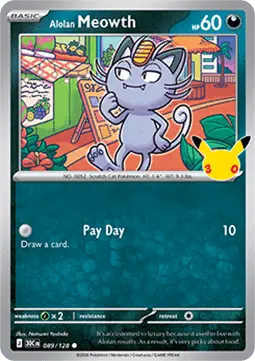 Alolan Meowth - 30th Celebration (Common) [30C-089]