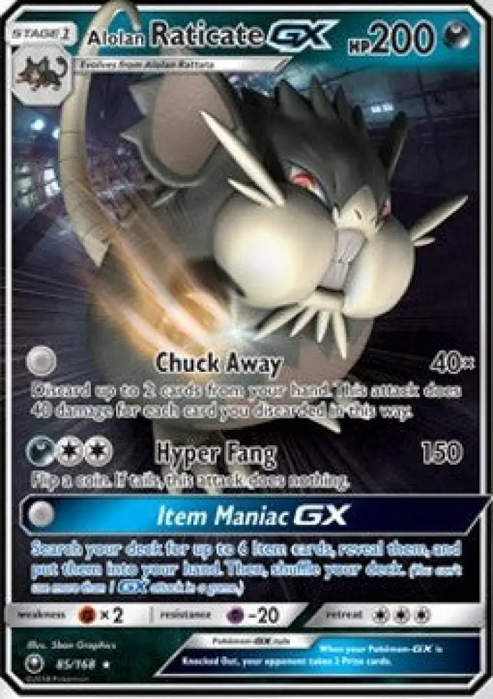 Alolan Raticate GX - Celestial Storm (Ultra Rare) [CES-85]