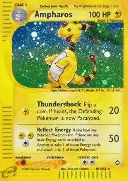 Ampharos - Aquapolis (Holo Rare) [AQ-H1]