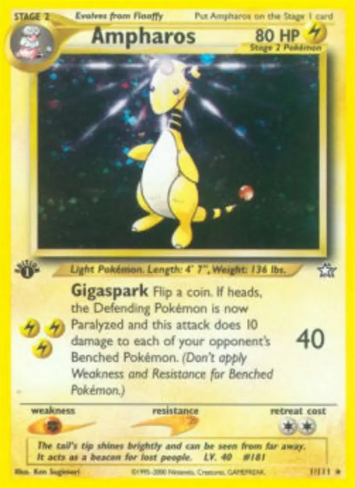 Ampharos NG-1 Holo Rare Deutsch