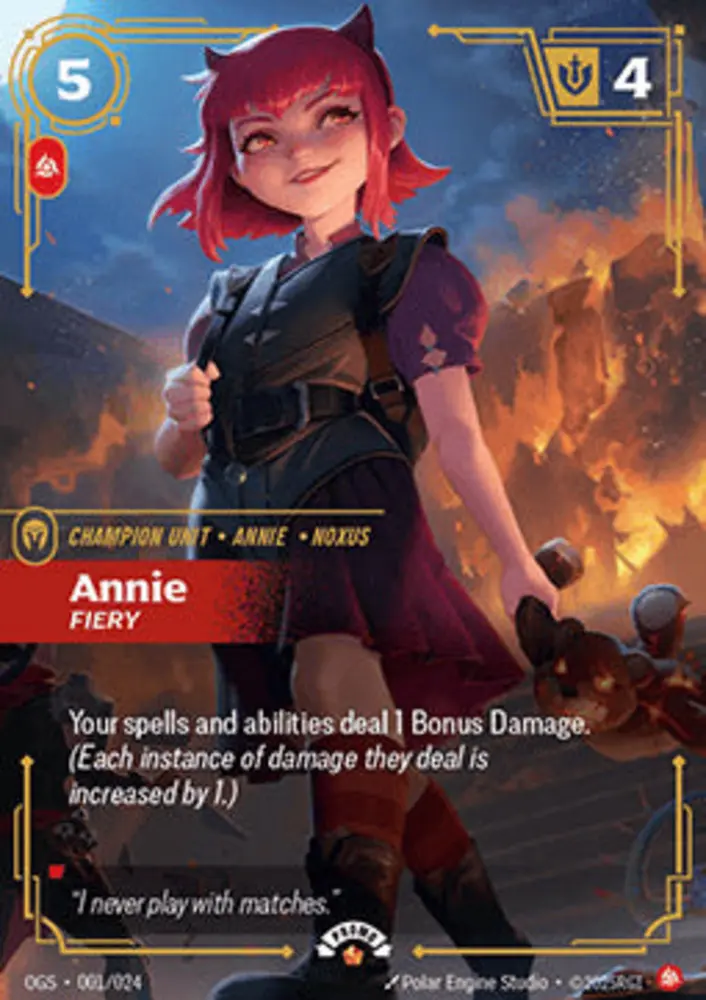 Annie, Fiery OGNX-001 Epic Englisch