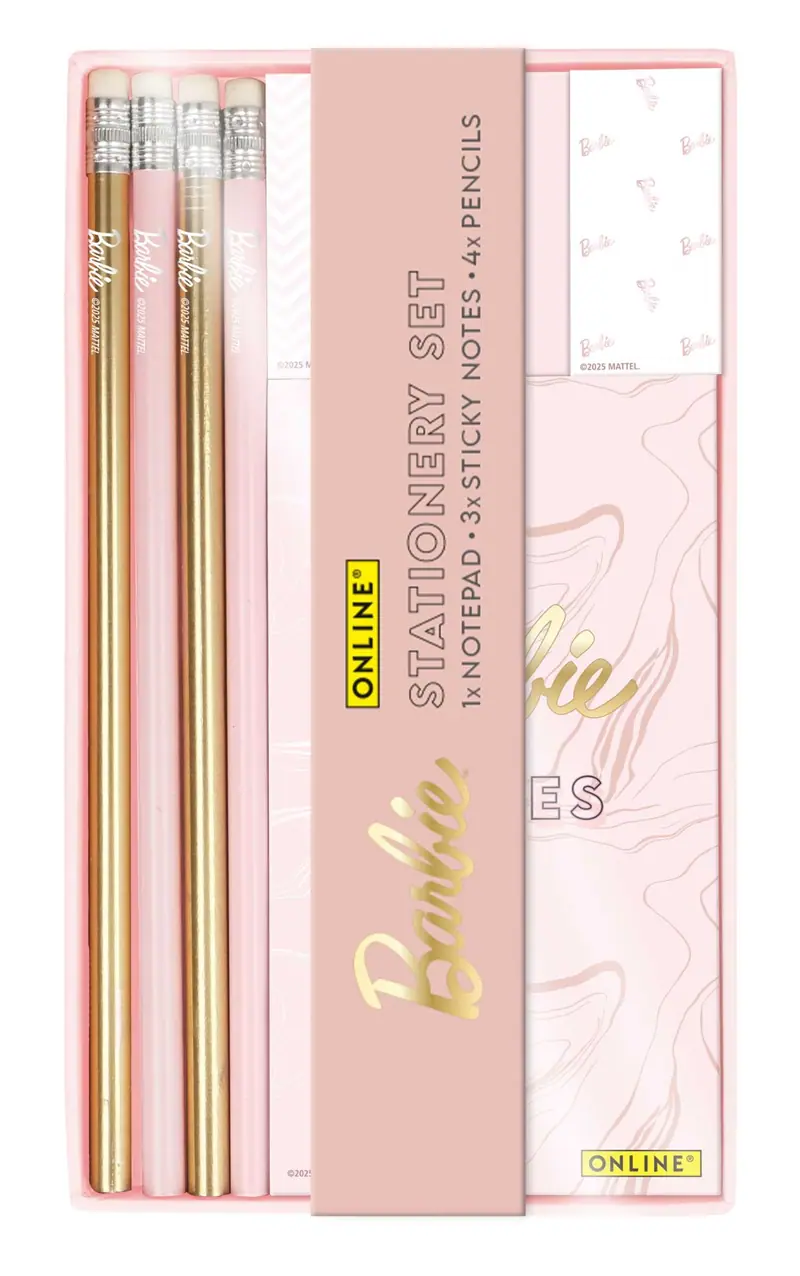 Barbie Stationery Set - Schreibset mit Notizblock