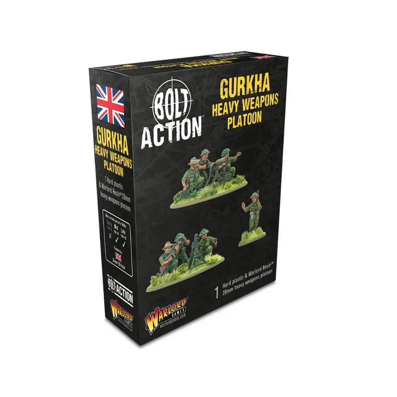 Bolt Action Gurkha Heavy Weapon Platoon
