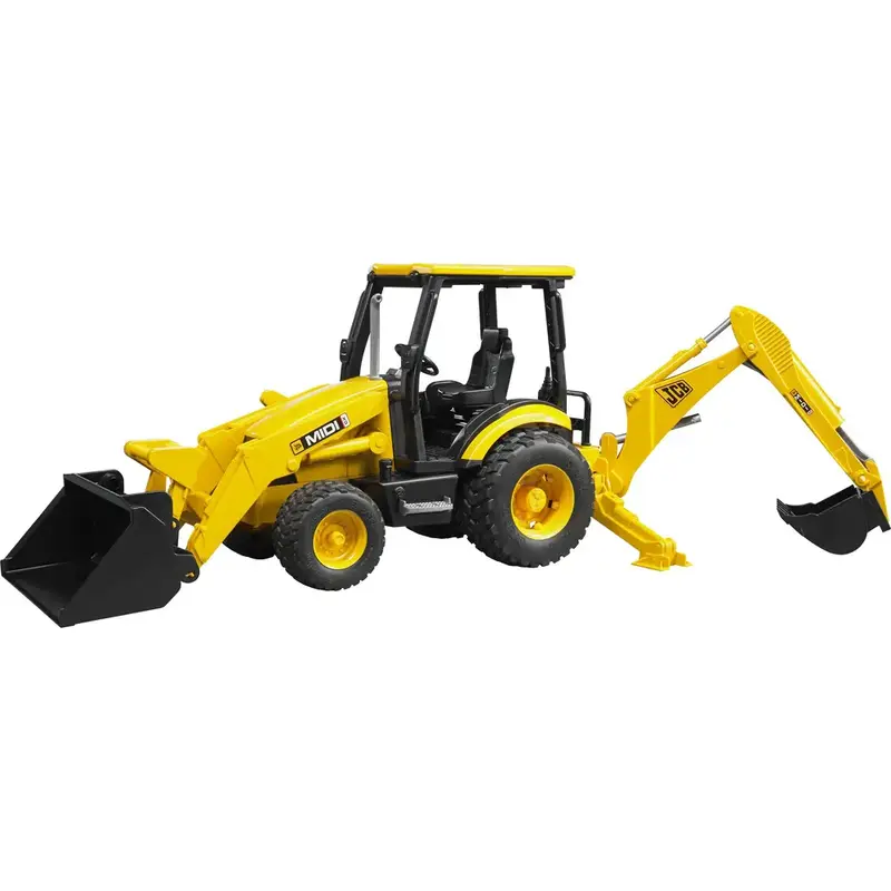 BRUDER Baggerlader JCB Midi CX gelb 1