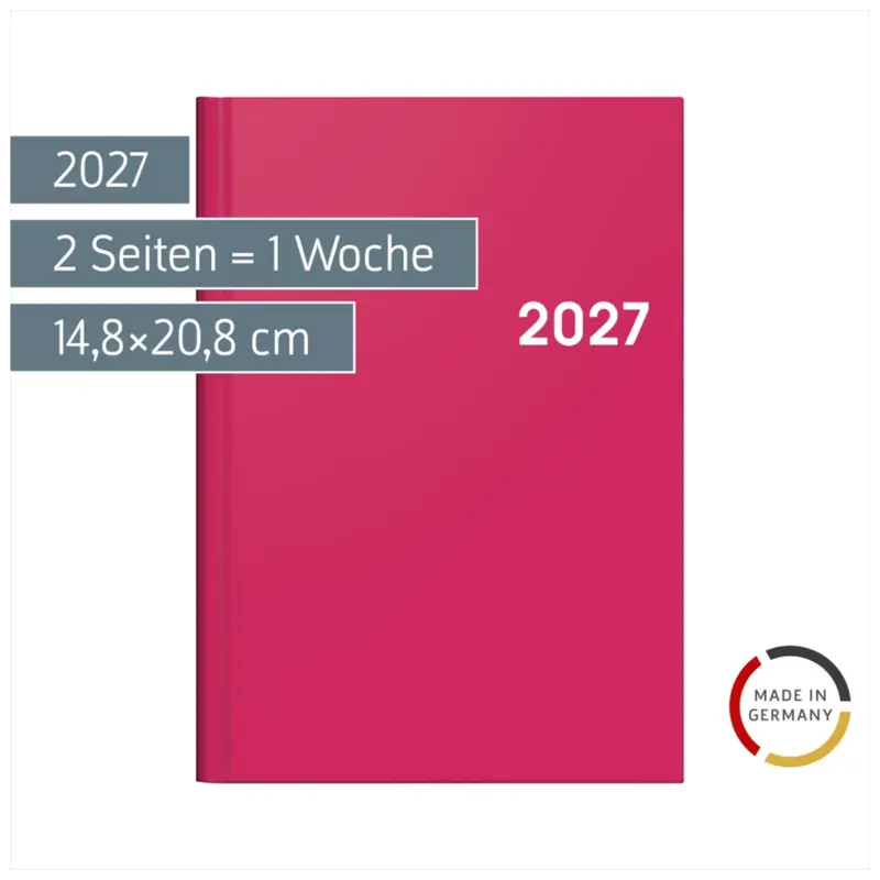 BRUNNEN Colour Line Buchkalender A5 2027 Pink