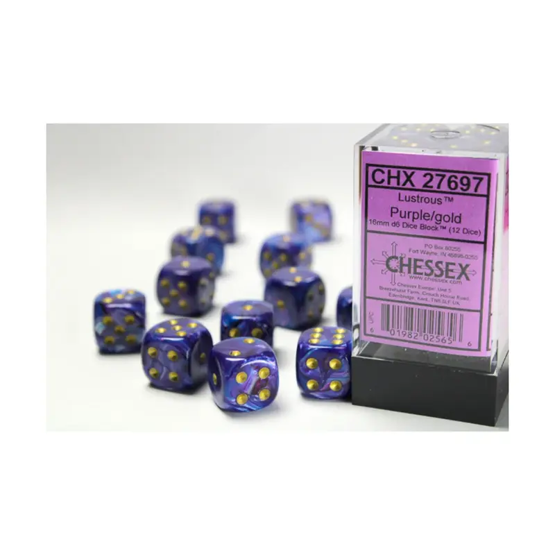 Chessex - 16mm D6 - Dice Block - Lustrous