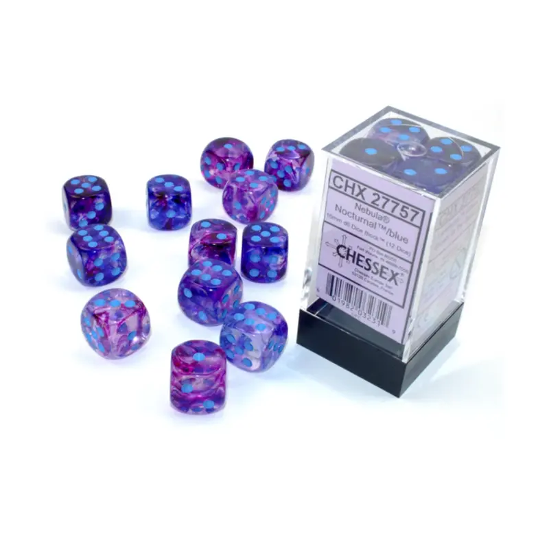 Chessex - 16mm D6 - Dice Block - Nebula