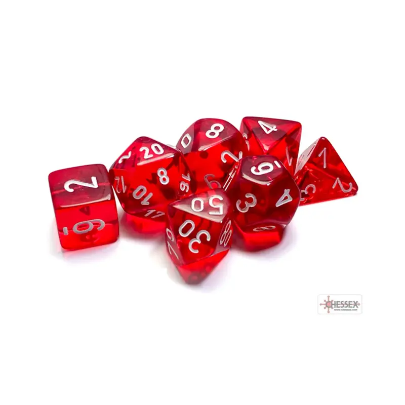 Chessex Translucent Würfelset (7-teilig)