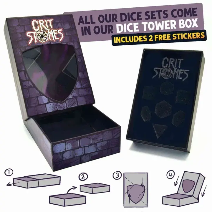 CritStones Liquid Core RPG Dice Set