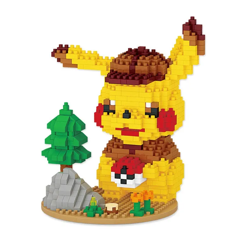 Detektiv Pikachu Klemm Baustein Set (675 Bausteine)