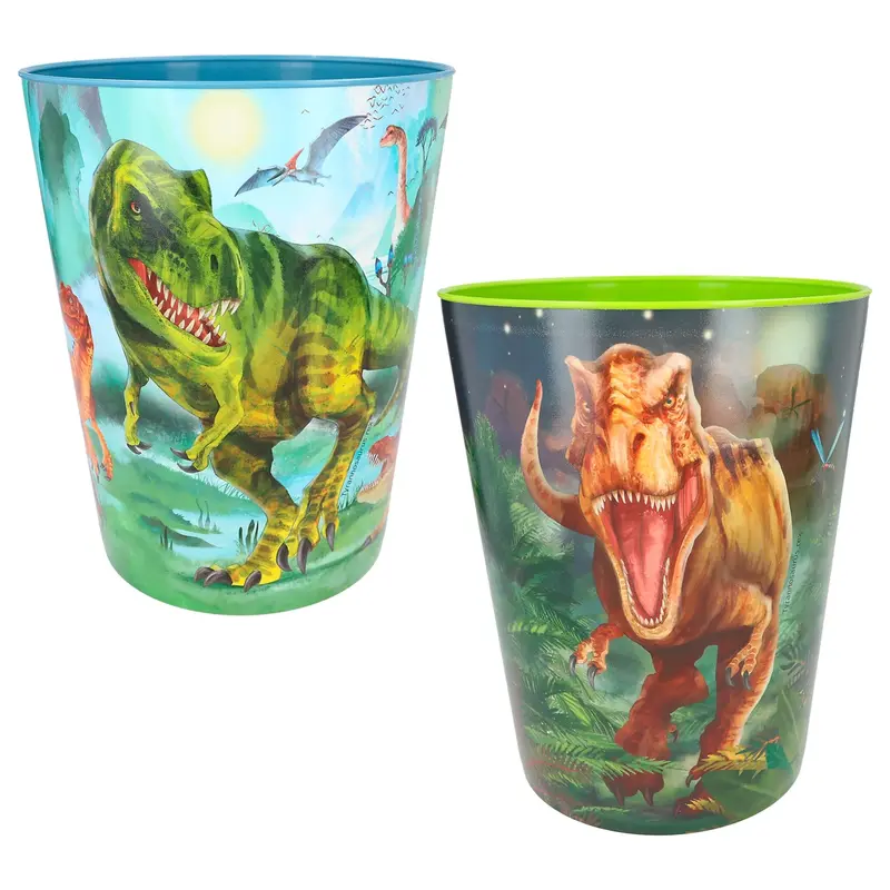 Dino World Mülleimer - Kunststoff Papierkorb 6L