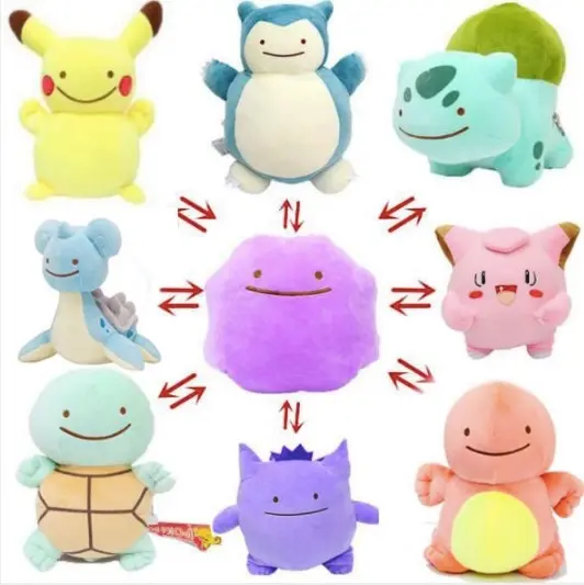 Ditto Plüsch Transform Pokemon Stofftier Kuscheltier