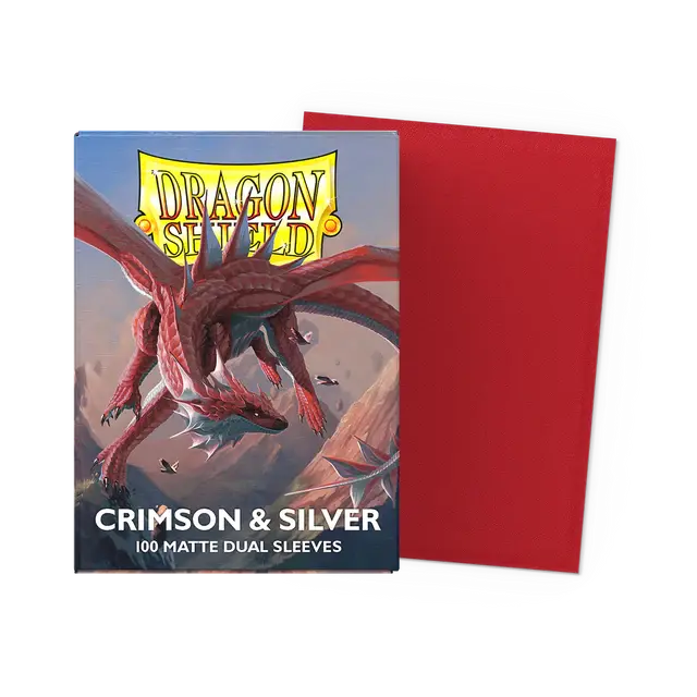 Dragon Shield - Dual Matte - Crimson Silver