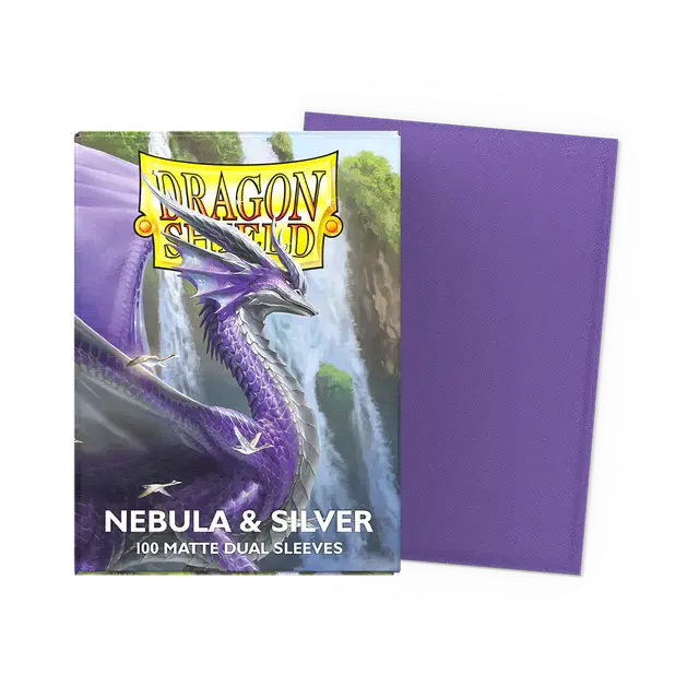 Dragon Shield - Dual Matte Sleeves - Nebula Silver