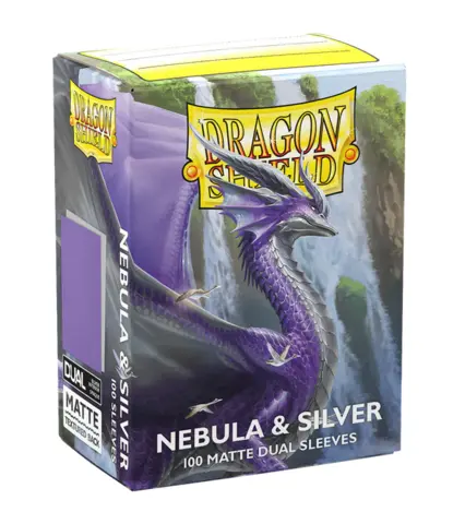 Dragon Shield Standard 100 Matte Dual Sleeves - Nebula & Silver