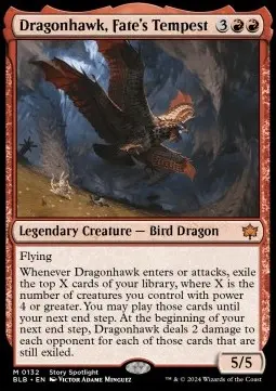 Dragonhawk, Fate's Tempest - Bloomburrow (Mythic) [BLB-132]