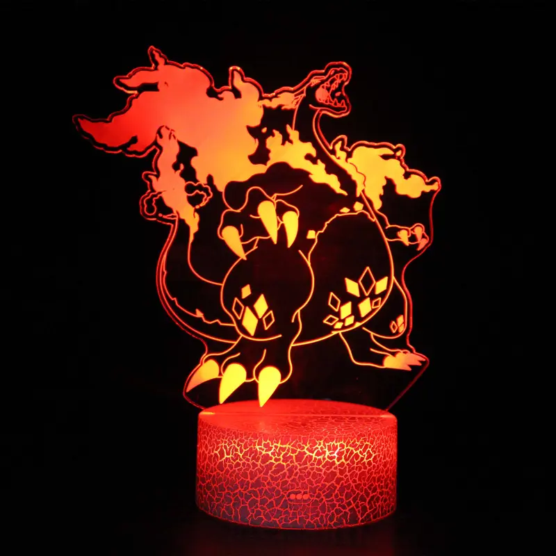 Dynamax Glurak Charizard 3D Lampe Nachtlicht
