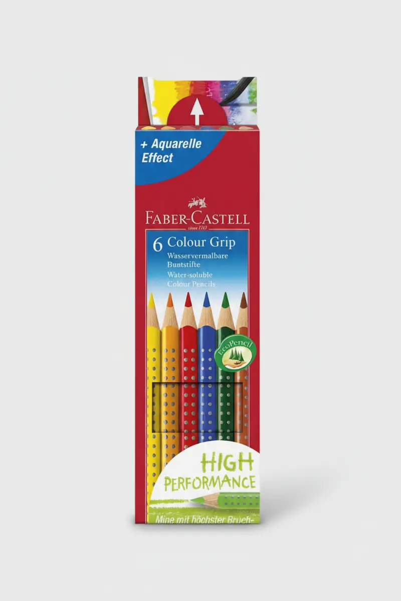Faber-Castell Buntstift Colour Grip 6er Etui