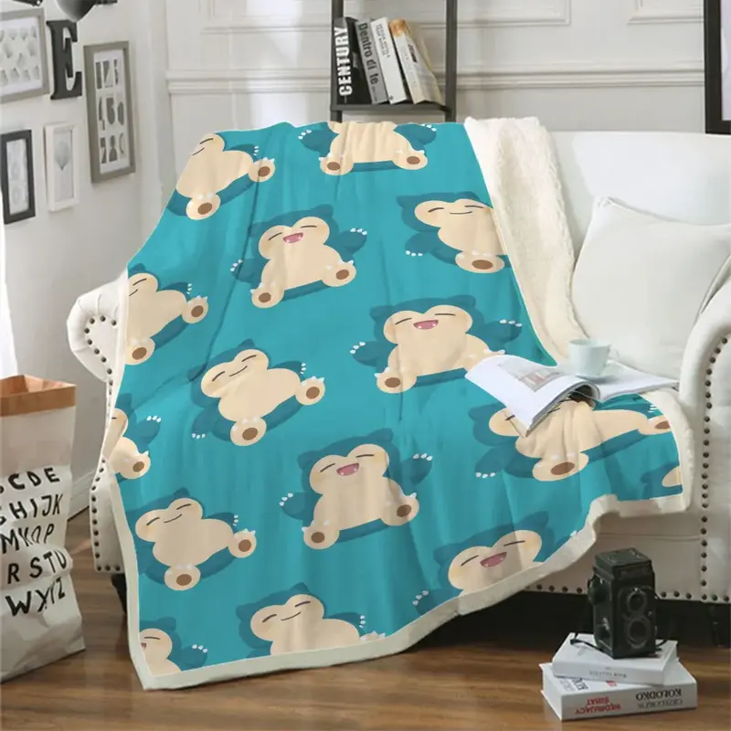 Flauschige Pokemon Flanell Decke
