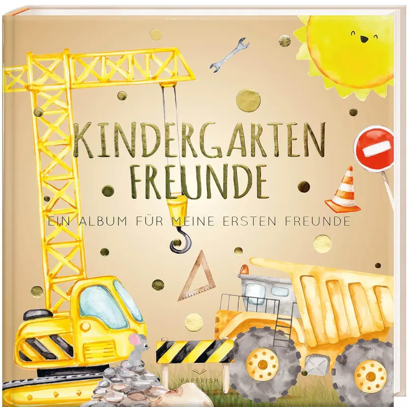 Freundebuch Kindergarten Baustelle - Erinnerungsalbum