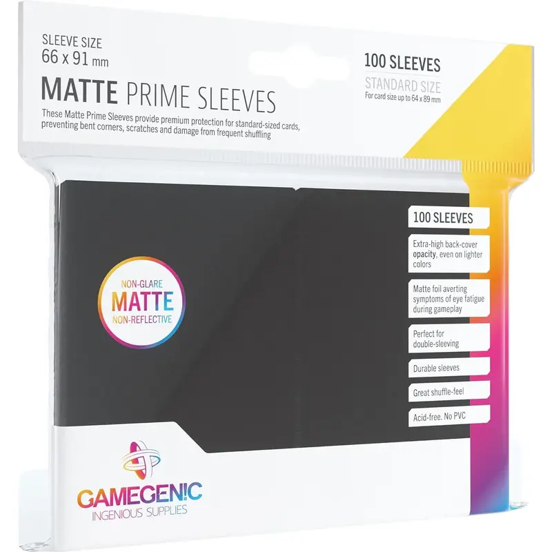 Gamegenic Matte Prime Sleeves Standard (100 Stück)