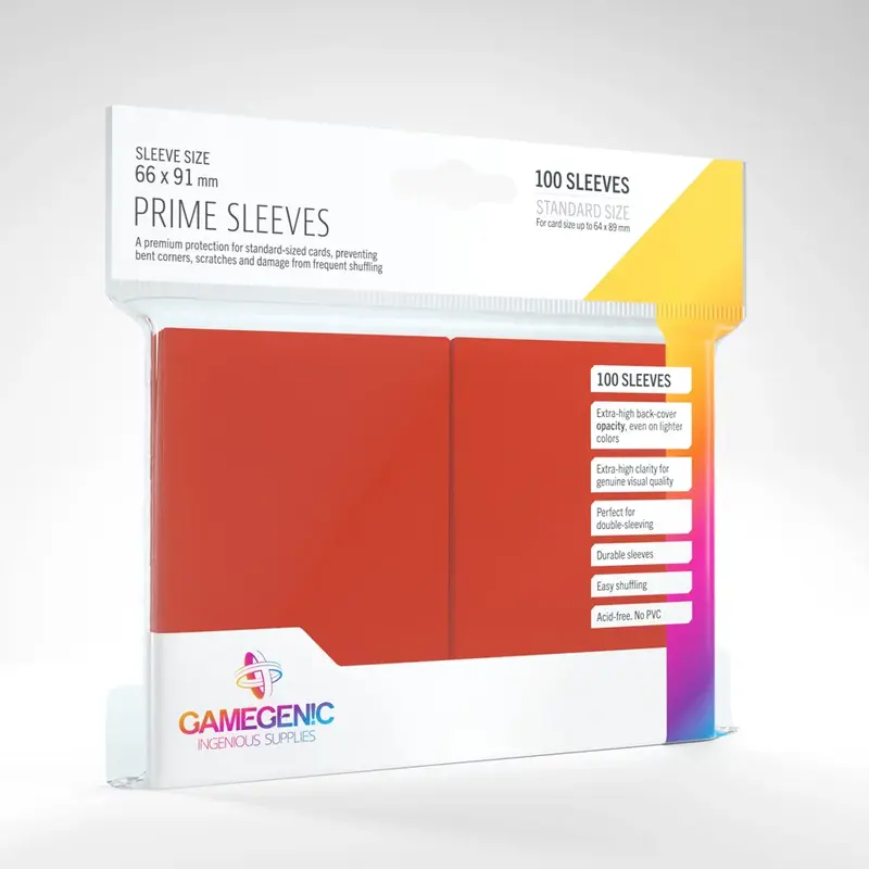 Gamegenic - Prime Sleeves red (100 Sleeves)