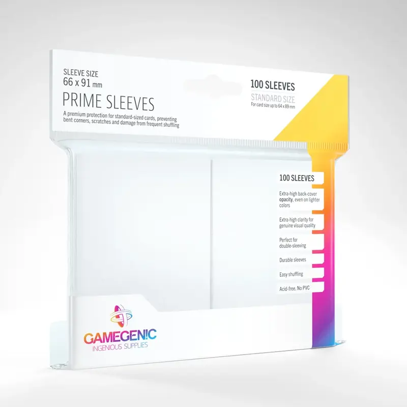 Gamegenic - Prime Sleeves white (100 Sleeves)