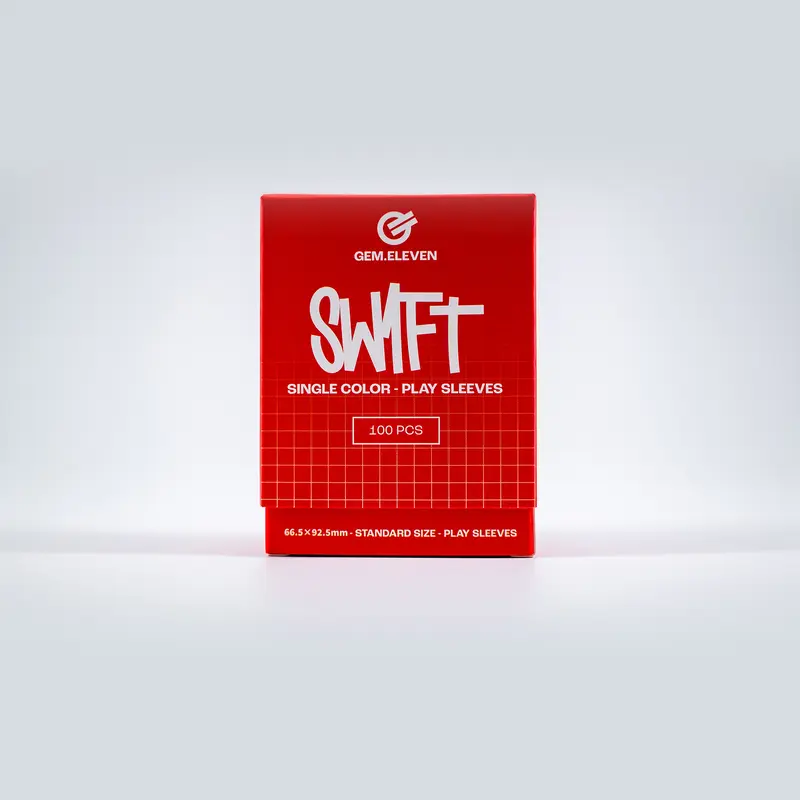 Gem.Eleven Swift Single Color Play Sleeves Rot