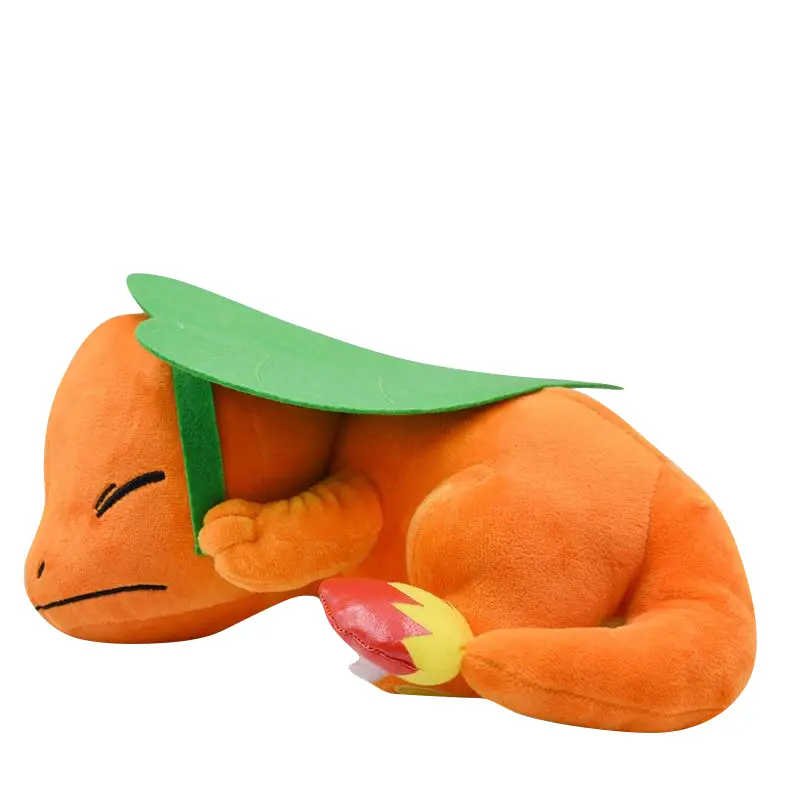 Glumanda / Charmander Schlafender Plüsch Pokemon (ca. 27x12cm)