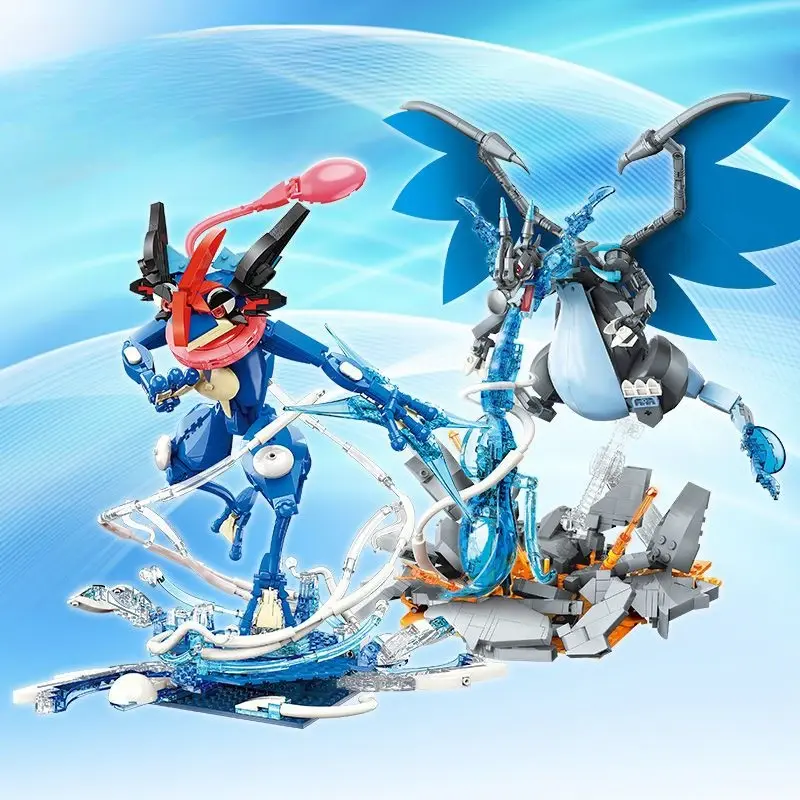 Glurak Charizard X oder Quajutsu Greninja Baustein Spielzeug Set