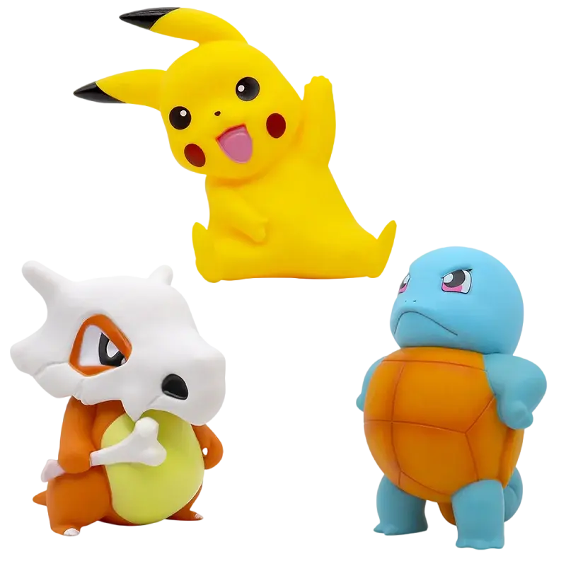 Große (ca. 16cm) Pikachu, Tragosso Cubone oder Schiggy Squirtle Action Figur