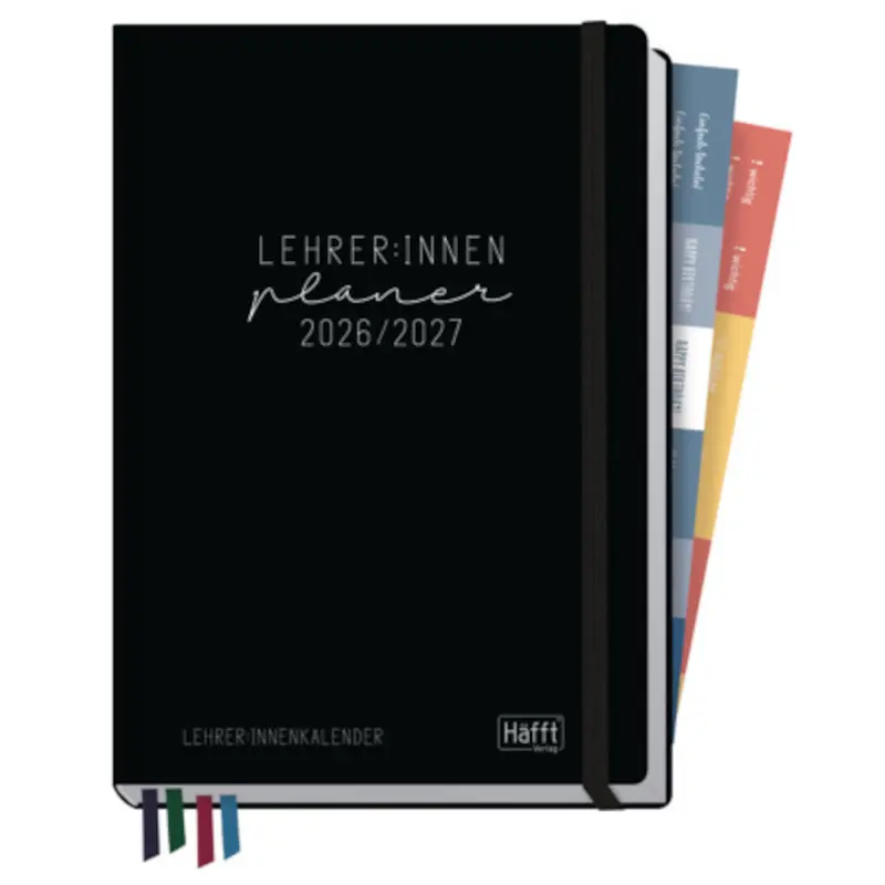 HÄFFT Lehrerkalender 2026/27 A5+ Black Edition