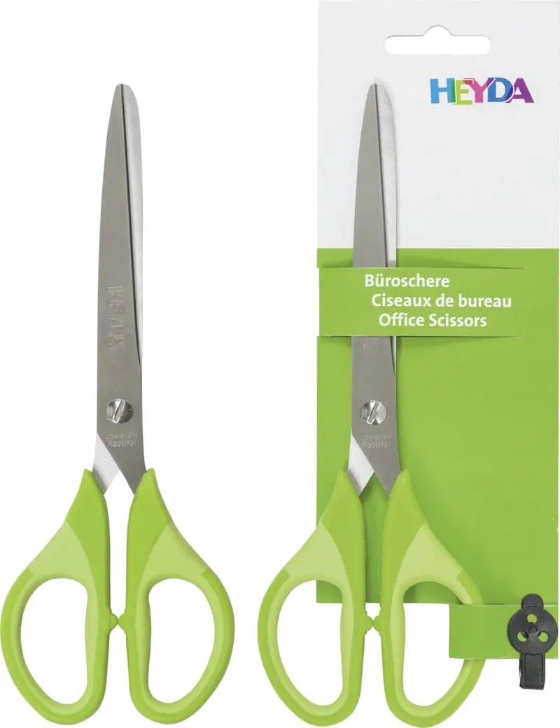 HEYDA Colour Code Büroschere 18 cm Kiwi/Grün