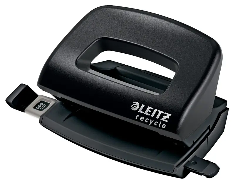 Leitz NeXXt Recycle Mini-Locher schwarz – 10 Blatt