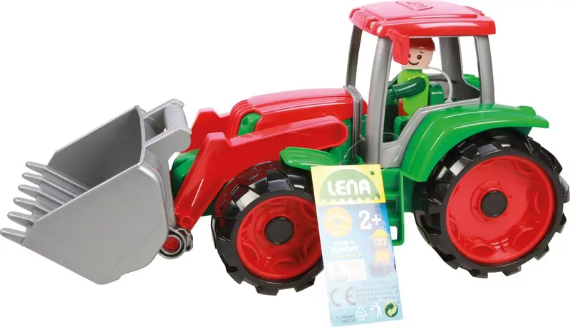 LENA TRUXX Traktor mit Frontschaufel & Spielfigur