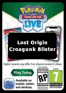 Live Code Card (Croagunk Blister) - Lost Origin (Online Code Card)
