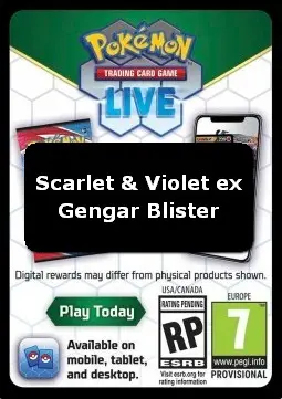 Live Code Card (Gengar Blister) - Scarlet & Violet (Online Code Card)