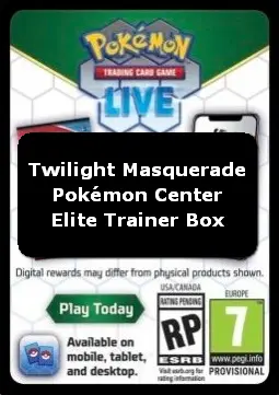 Live Code Card (Pokémon Center Elite Trainer Box) - Twilight Masquerade (Online Code Card)