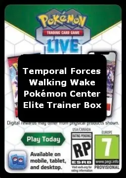 Live Code Card (Walking Wake Pokémon Center Elite Trainer Box) - Temporal Forces (Online Code Card)