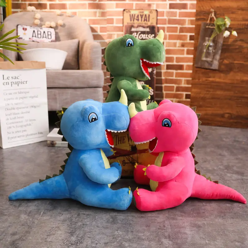 Lustiger Dino Kuscheltier - Dinosaurier Plüsch (60cm oder 95cm)