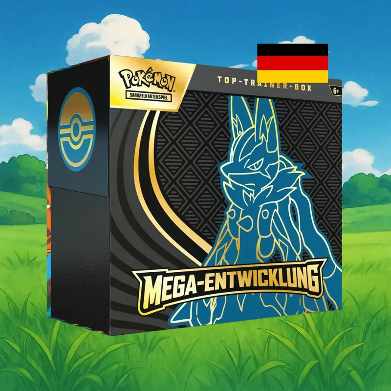 Mega-Entwicklung Lucario Top Trainer Box (deutsch)