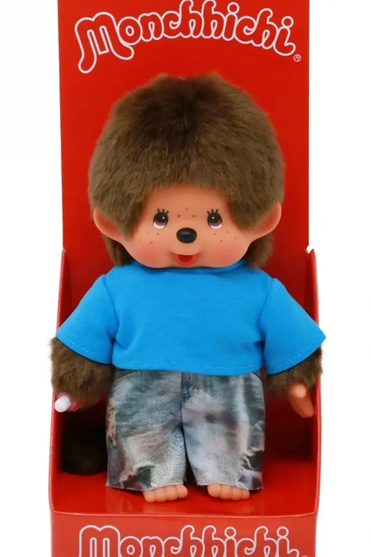 Monchhichi Classic Junge mit Jeans 20cm