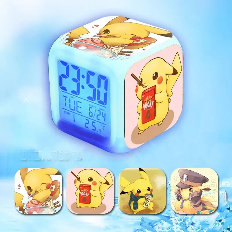 Niedlicher LED Wecker mit Pikachu Motiven