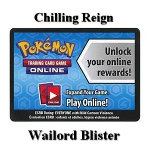 Online Code Card (Wailord Blister) - Chilling Reign (Online Code Card)